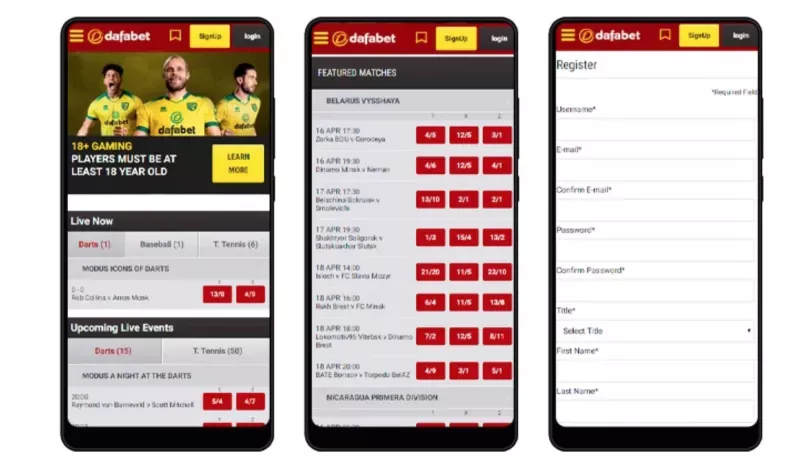 app mobile dafabet