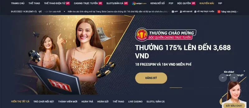 M88 thưởng chào mừng thành viên mới lên tới 175%